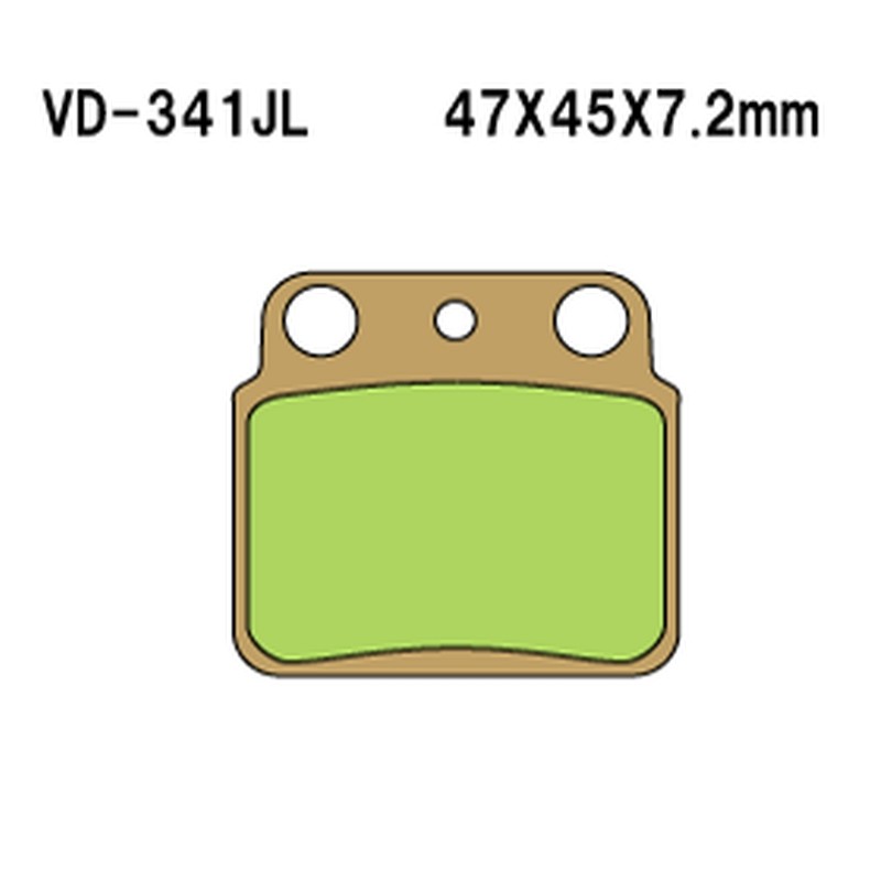 Klocki hamulcowe VESRAH KH137 - metaliczne, made in Japan