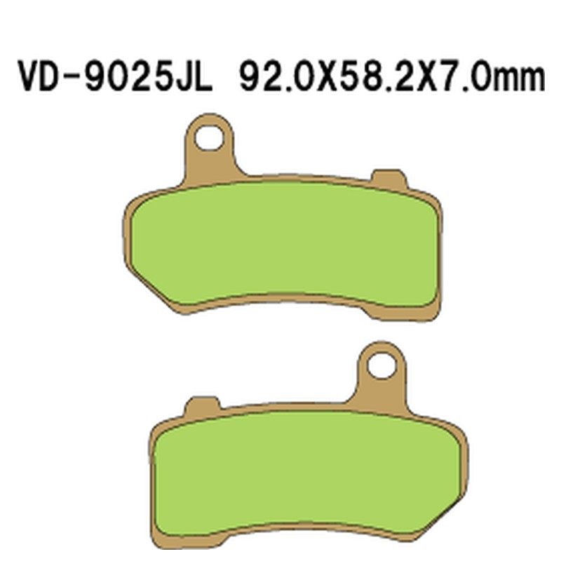 Klocki hamulcowe VESRAH KH409 Złote Harley Davidson - Made in Japan