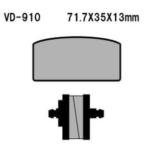 Klocki hamulcowe VESRAH KH22 BMW R60/75/80/90/100 - Made in Japan