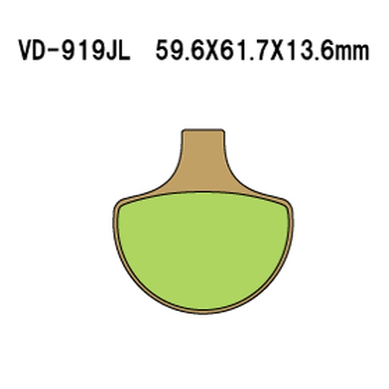 Klocki hamulcowe VESRAH KH94 złote do Harley Davidson - Made in Japan