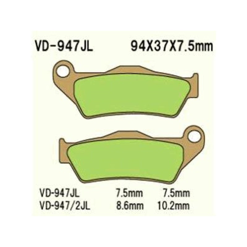 Klocki hamulcowe VESRAH KH181 - Złote, Made in Japan | KTM SX/EXC Przód