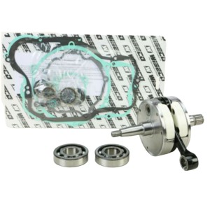 Wał korbowy Kawasaki KX 250 '02-'04 z łożyskami i uszczelniaczami - kompletny zestaw do dolnej części silnika