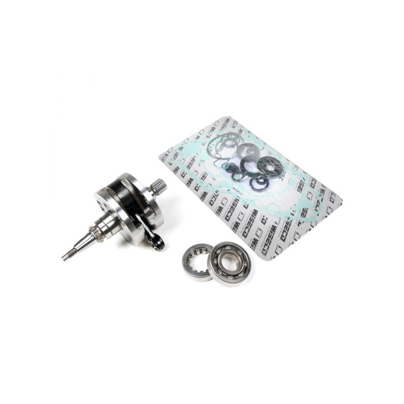 WISECO WAŁ KORBOWY HONDA CRF 450R '02-'08 - z łożyskami i uszczelniaczami na wał oraz kompletem uszczelek na dół silnika