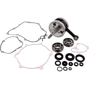 Wał korbowy Wiseco Kawasaki KX 85/100 '06-'15 z łożyskami i uszczelniaczami