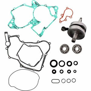WISECO Wał korbowy Honda CR 125 05-07 z łożyskami i uszczelniaczami na wał oraz kompletem uszczelek na dół silnika