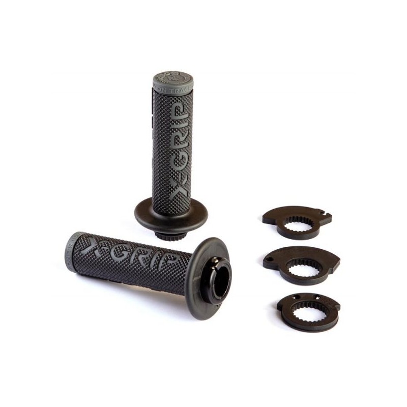 X-GRIP MANETKI (GRIPY) BRAAAAP GRIPS LOCK-ON-GRIP SZARY