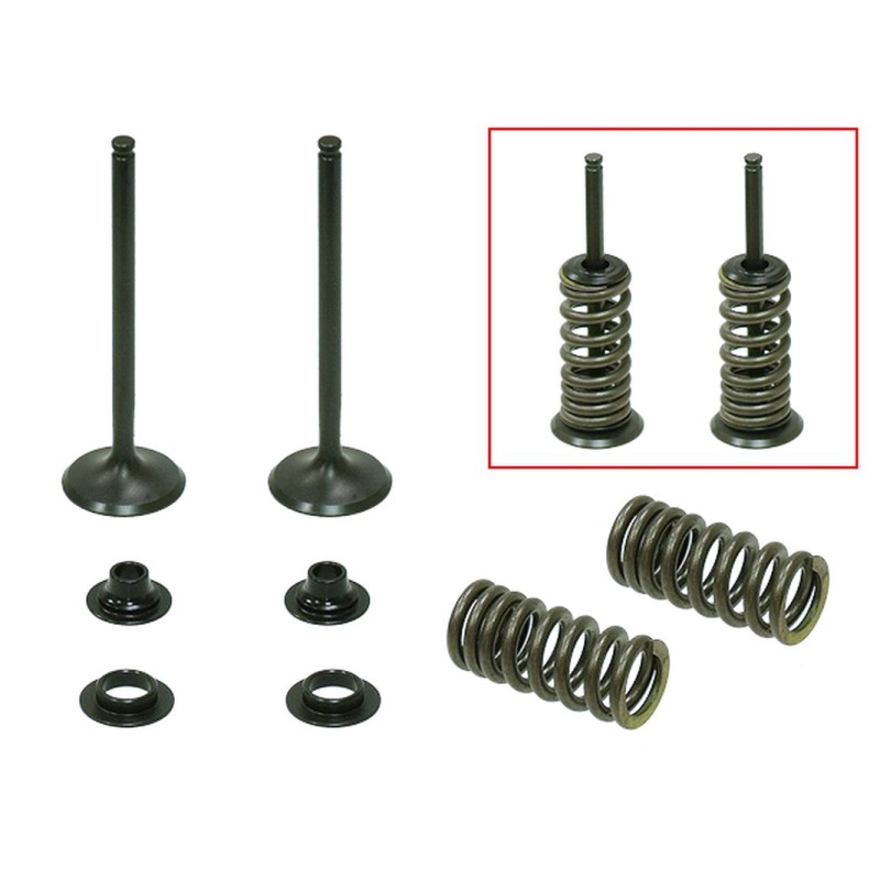 Psychic Zawory Wydechowe (Komplet 2 szt. zaworów ze sprężynami i podkładkami) Honda CRF 250R '04-'07, CRF 250X '04-'15, stal