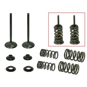 Psychic Zawory Wydechowe (Komplet 2 szt. Zaworów ze sprężynami i podkładkami) Honda CRF 450 X '05-'17 Stalowe