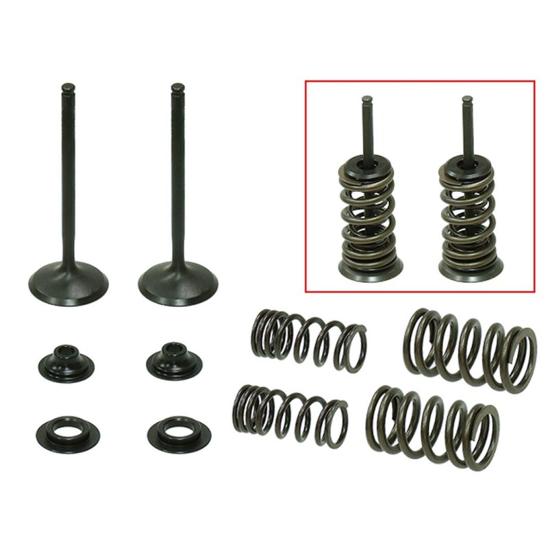 Psychic Zawory Wydechowe (Komplet 2 szt. Zaworów ze sprężynami i podkładkami) Honda CRF 450 X '05-'17 Stalowe