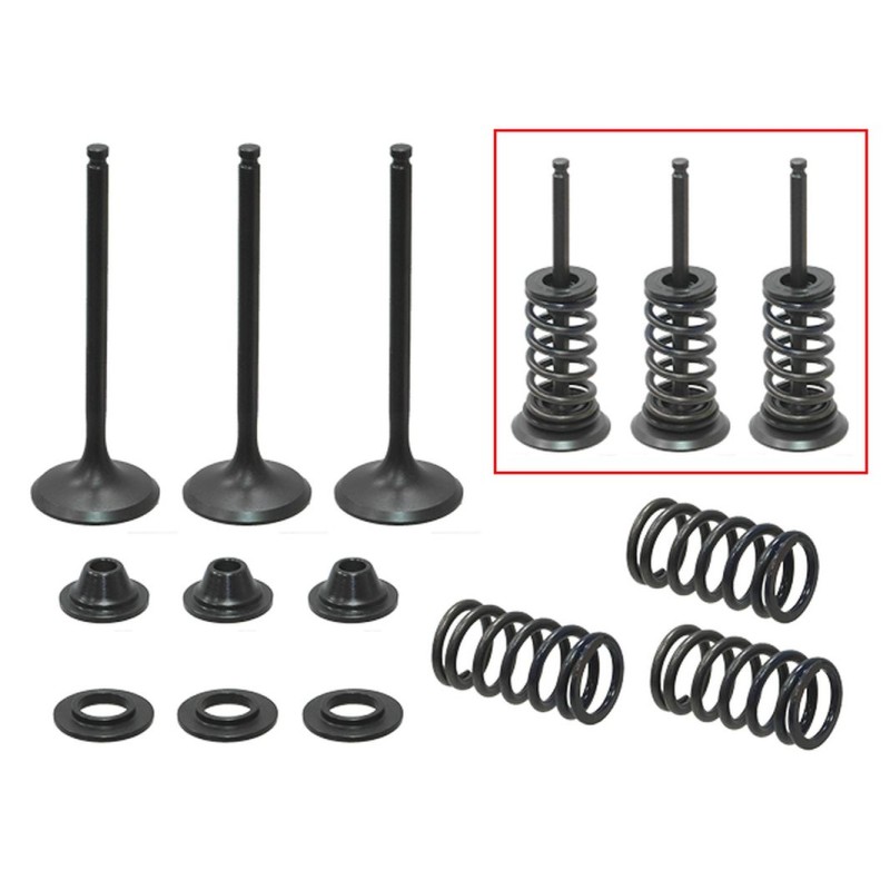 Psychic Zawory Ssące Yamaha YZF 450 '03-'09, WR 450 F '03-'15, YFZ 450 (Komplet 2 Szt. Zaworów Ze Sprężynami i Podkładkami)