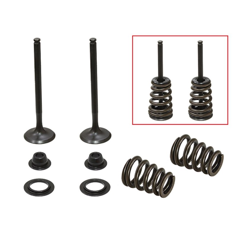 Psychic Zawory Wydechowe (Komplet 2 szt. zaworów ze sprężynami i podkładkami) Beta RR 400 / 450 / 525 Enduro '05-'07, Husaberg