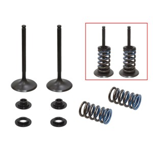 Psychic Zawory Ssące (Komplet 2 szt. zaworów ze sprężynami i podkładkami) Husqvarna FC 350 '14-'22, KTM SX-F / XC-F 350 '13-