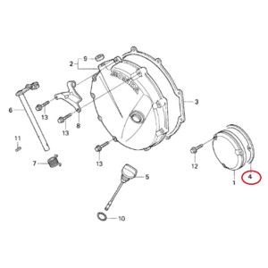 Uszczelka prawego dekielka silnika Honda CB 750 Seven Fifty '92-'03, CBX 750 '84-'95, CBR 10
