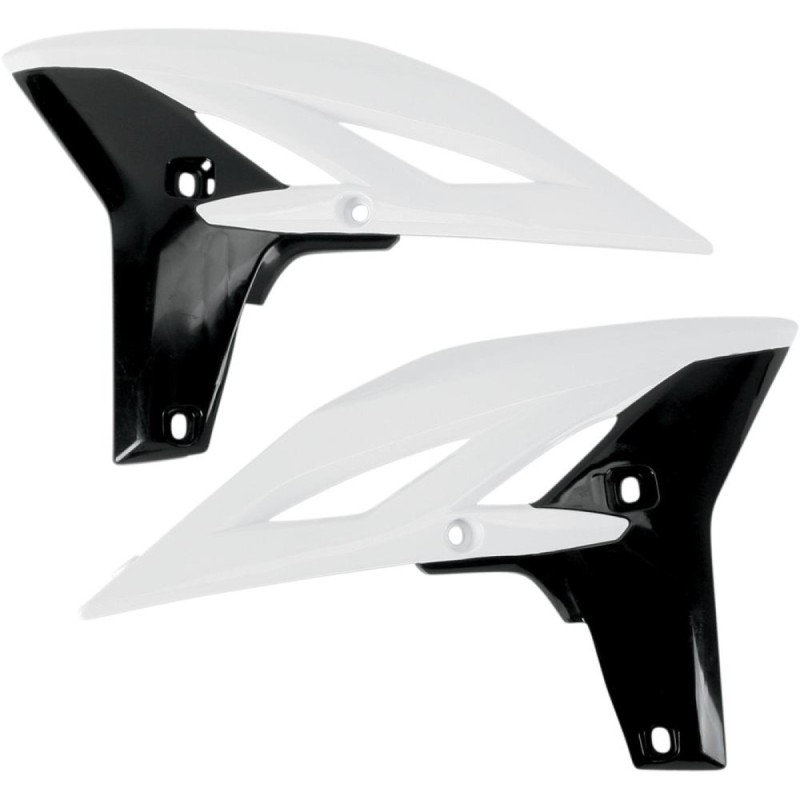 Osłona chłodnicy Yamaha YZF 250 '10-'12 biała/czarna - wyprzedaż