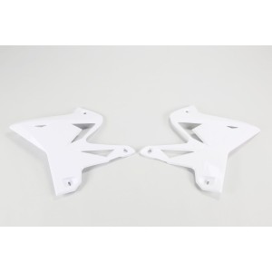 Osłona chłodnicy Yamaha YZ 125/250 '02-14 biała - UFO