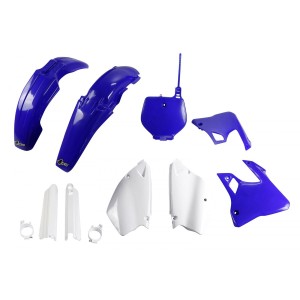UFO KOMPLET PLASTIKÓW Z OSŁONAMI TELESKOPÓW YAMAHA YZ 125 \'96-\'99, YZ 250 \'96-\'99 - NIEBIESKI
