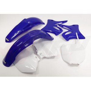 UFO Komplet Plastików Yamaha YZ 125/250 '02-'05 Kolor OEM Biały/Niebieski