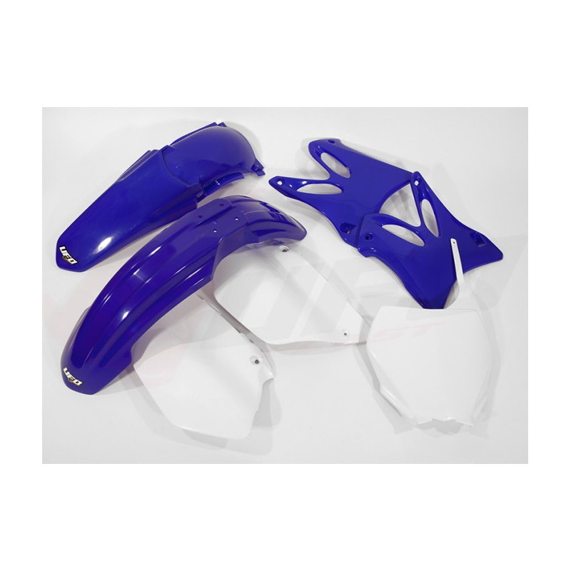 UFO KOMPLET PLASTIKÓW YAMAHA YZ 125 '06-'14, YZ 250 '06-'14 BIAŁY/NIEBIESKI YA302E999