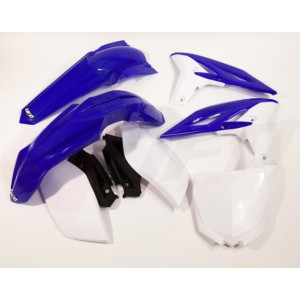 UFO Komplet Plastików Yamaha YZF 250 '11-'13 Niebieski/Biały - YA310E999