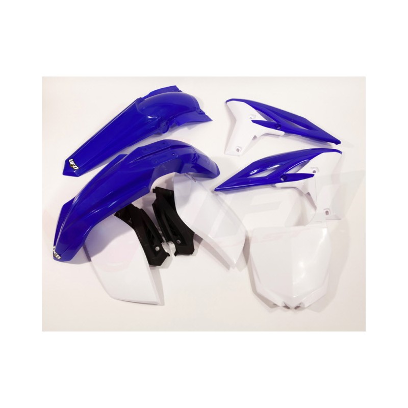 UFO Komplet Plastików Yamaha YZF 250 '11-'13 Niebieski/Biały - YA310E999
