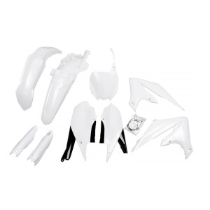 Komplet plastików UFO z osłonami teleskopów Yamaha YZF 250 '19-'23, YZF 450 '18-'22 - biały