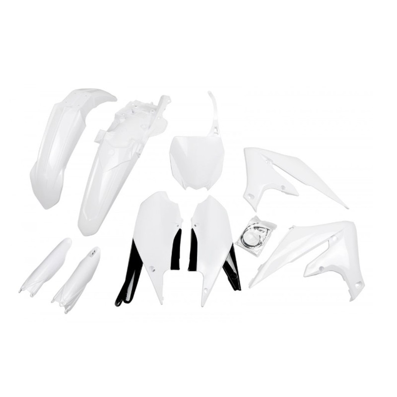 Komplet plastików UFO z osłonami teleskopów Yamaha YZF 250 '19-'23, YZF 450 '18-'22 - biały