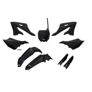 UFO Komplet Plastików z Osłonami Teleskopów Yamaha YZ 125/250 '22-'26 Czarny