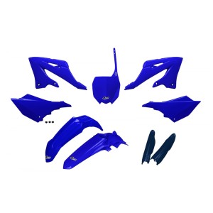 Komplet plastików UFO z osłonami teleskopów Yamaha YZ 125/250 '22-'26 niebieski granat