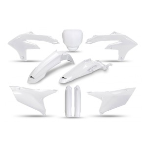 UFO KOMPLET PLASTIKÓW Z OSŁONAMI TELESKOPÓW YAMAHA YZF 250 24-26, YZF 450 23-25 BIAŁY