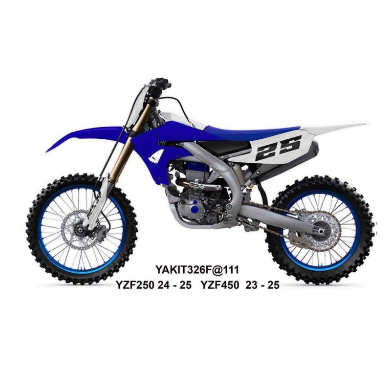 Komplet plastików UFO 2025/11 z osłonami teleskopów Yamaha YZF 250 '24-'26, YZF 450 '23-'25
