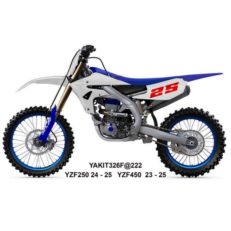 Komplet plastików UFO 2025/11 z osłonami teleskopów Yamaha YZF 250/450 '24-'26