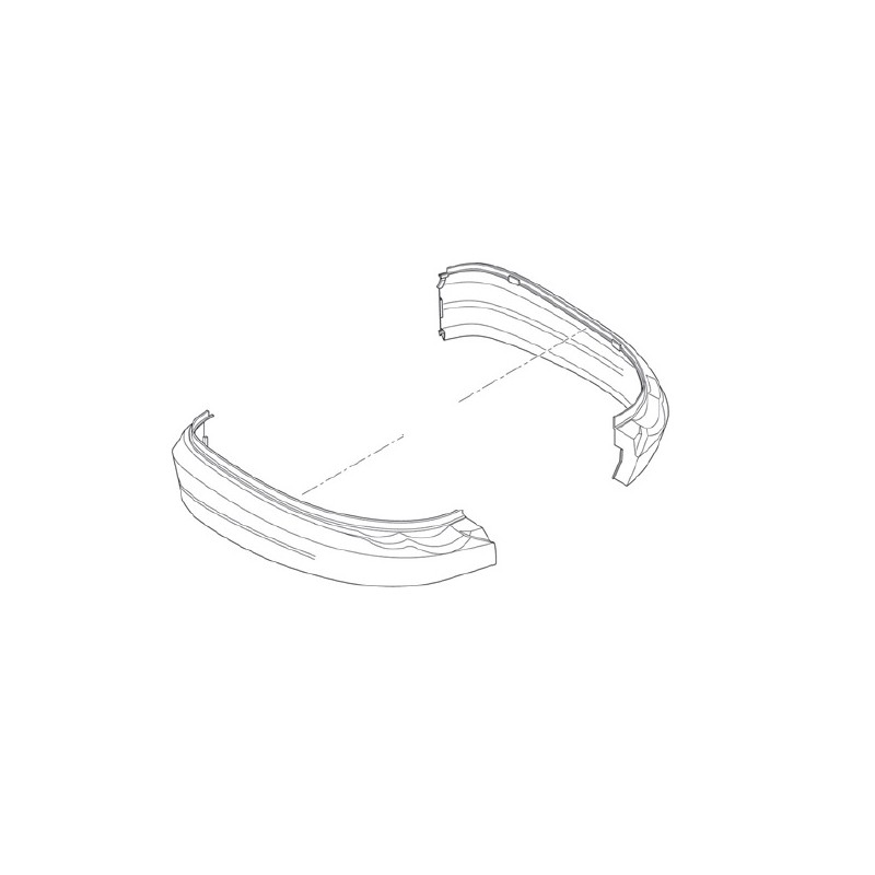 Listwy boczne do kufrów KAPPA K56N - komplet na dwie strony