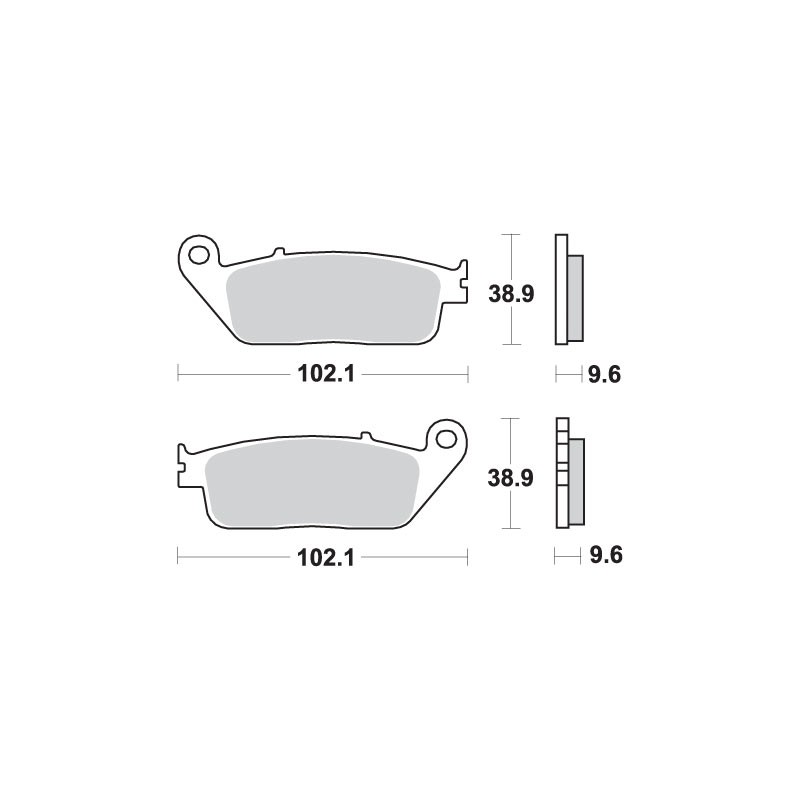 SBS WYPRZEDAŻ KLOCKI HAMULCOWE KH196 STREET STANDART CERAMIC KOLOR CZARNY