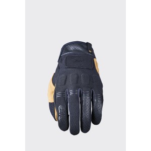 FIVE GLOVES RĘKAWICE SKÓRZANO-TEKSTYLNE SCRAMBLER KOLOR CZARNY/BEŻOWY ROZMIAR 11 (XL)