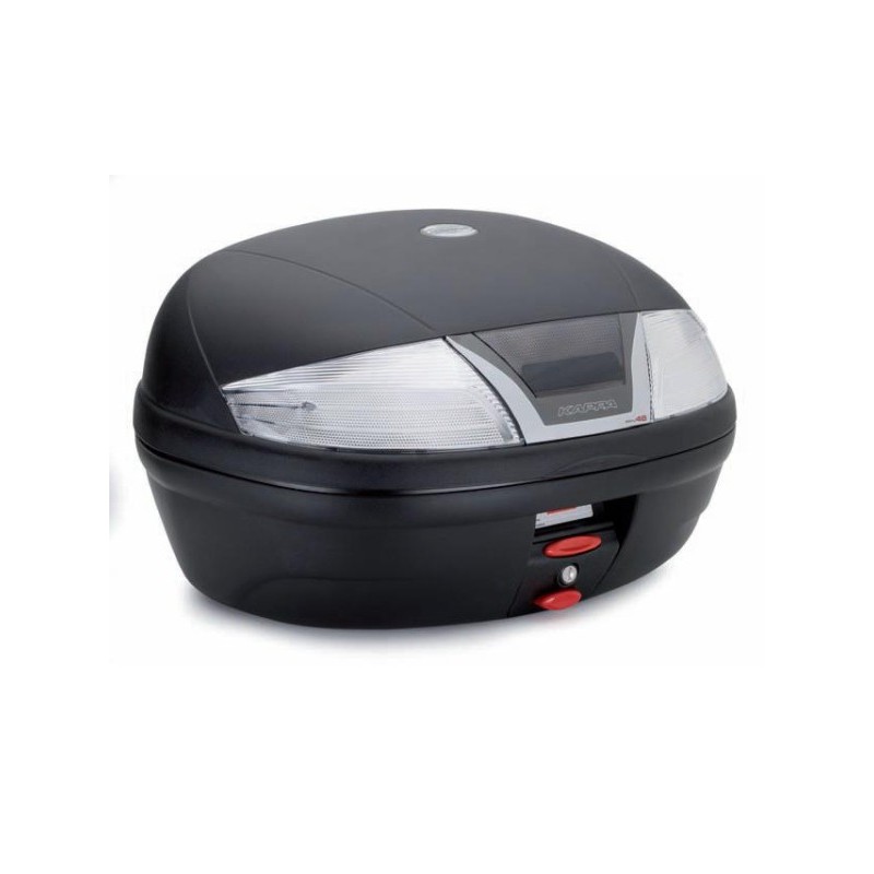 KAPPA KUFER CENTRALNY 46L MONOLOCK K46NT ZIPPY Z BIAŁYMI ODBLASKAMI ( ZAWIERA PŁYTĘ ) (K46NT) - WYCOFANY Z OFERTY