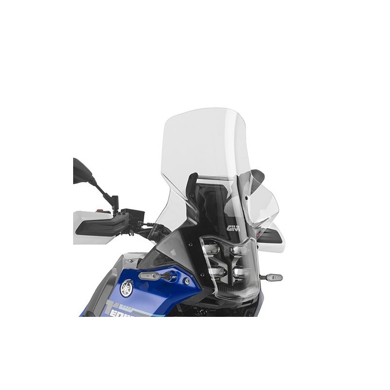 KAPPA 2025/11 SZYBA YAMAHA TENERE 700 \'25-\'26 (62,5 X 44,5 CM) Z OSŁONĄ PRZEDNIEGO REFLEKTORA PRZEZROCZYSTA (13,5 CM WYŻSZA NI