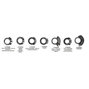 PROGRIP 2025/12 MANETKI PG708 OFF ROAD Z BLOKADĄ SCS LOCK-ON + 7 ADAPTERÓW ROLGAZU (22+25MM) KOLOR CZARNY DWUSKŁADNIKOWE DŁ. 115