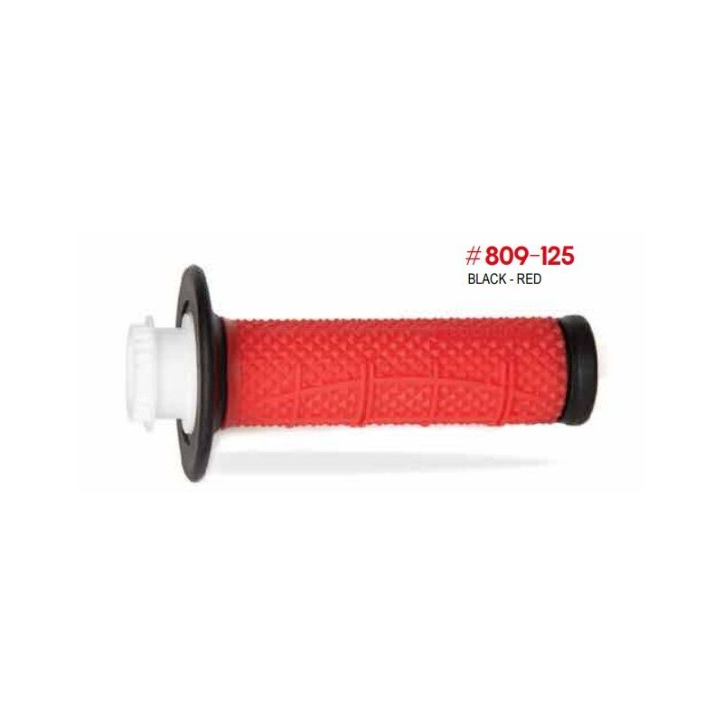 PROGRIP 2025/12 MANETKI PG809 OFF ROAD Z BLOKADĄ SCS LOCK-ON + 7 ADAPTERÓW ROLGAZU (22+25MM) KOLOR CZARNY CZERWONY DWUSKŁADNIKOW