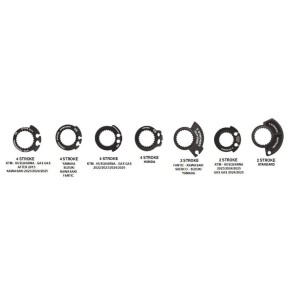 PROGRIP 2025/12 MANETKI PG809 OFF ROAD Z BLOKADĄ SCS LOCK-ON + 7 ADAPTERÓW ROLGAZU (22+25MM) KOLOR CZARNY DWUSKŁADNIKOWE HALF WA