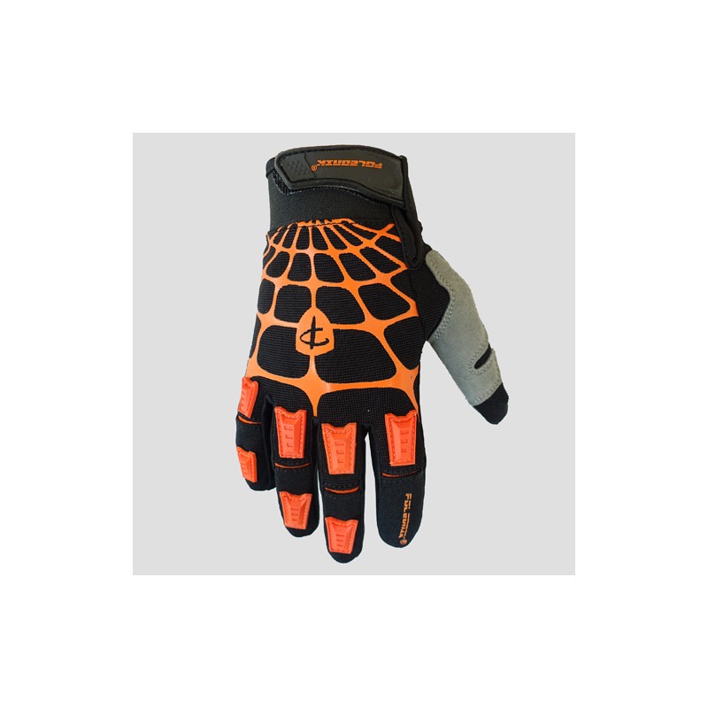 POLEDNIK WYPRZEDAŻ RĘKAWICE / RĘKAWICZKI CROSS MODEL WEB MX KOLOR CZARNY/POMARAŃCZOWY ROZMIAR L