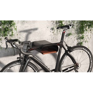 BIKETEC WIESZAK ŚCIENNY NA ROWER (WALL BIKE RACK) KOLOR CZARNY Z PÓŁKĄ