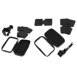 BIKETEC WYPRZEDAŻ KOMPLET ETUI WODOODPORNYCH Z UCHWYTEM NA KIEROWNICĘ EXTREME® OBROTOWE 360 + POD LUSTERKO NA TELEFON / SMARTFON