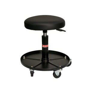 BIKETEC PRO KRZESŁO WARSZTATOWE Z SIŁOWNIKIEM I POJEMNIKIEM NA CZĘŚCI (WORKSHOP AIR SEAT) KOLOR CZARNY