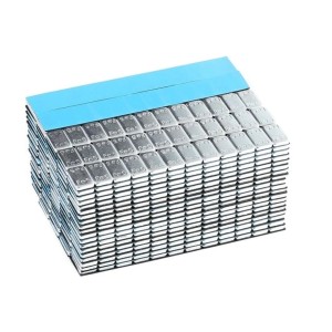 BIKETEC CIĘŻARKI DO WYWAŻANIA KÓŁ KLEJONE 5 GRAMÓW 20 PASKÓW PO 12 KOLOR SREBRNY