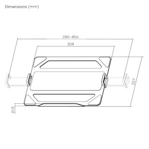 BIKETEC UCHWYT NA LAPTOP (11.6-17.3\'\') POD RAMIE NA MONITOR DO STOŁÓW WARSZTATOWYCH KOLOR SREBRNY 1089 X 326 X 574 MM