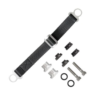 BIKETEC PAS (PASEK) TEKSTYLNY DO WYCIĄGANIA MOTOCYKLA DO MOTOCYKLI JAPOŃSKICH C2,ZESTAW ŚRUB (M8) I TULEJEK 330MM X 2,5MM X 25MM