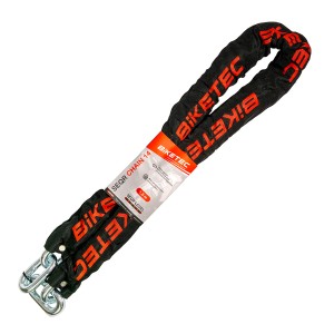BIKETEC SEQR ŁAŃCUCH 1,5M, OCZKO 14MM, CZARNA OTULINA