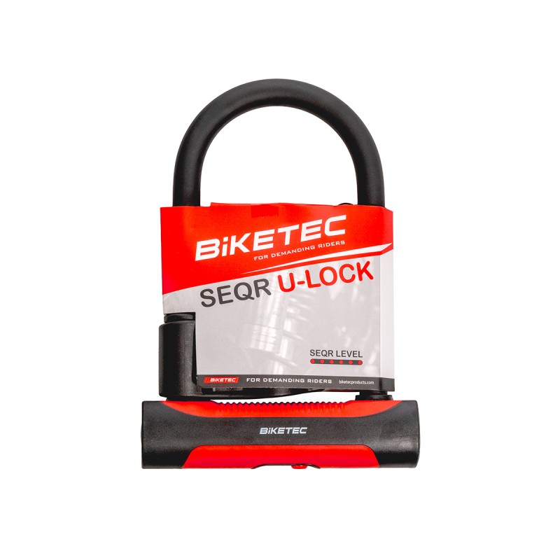 BIKETEC SEQR ZABEZPIECZENIE U-LOCK KŁÓDKA 180MM X 260MM, 3KLUCZE, JARZMO 16MM