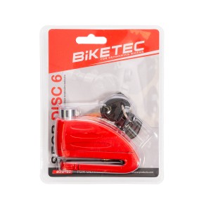 BIKETEC SEQR BLOKADA TARCZY HAMULCOWEJ- BOLEC/TRZPIEŃ 16MM, ROZMIAR: 98,5MM X 53,6MM, 3KLUCZE,
