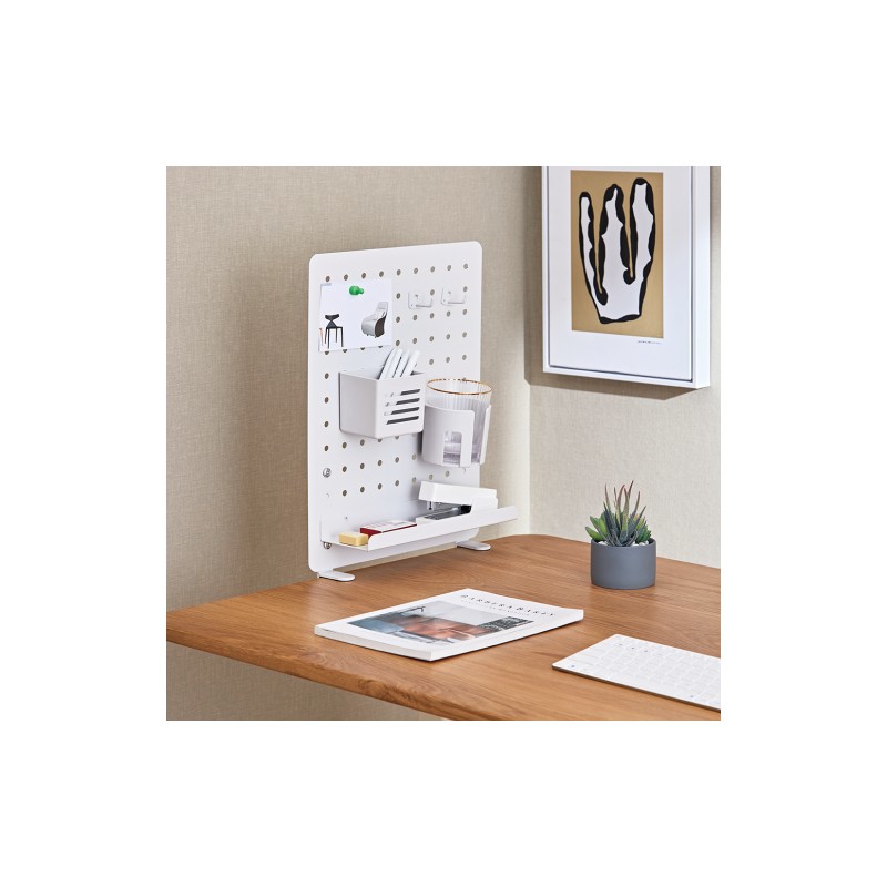 BIKETEC STALOWY ORGANIZER STAŁY NA ZACISK NA BIURKO WARSZTATOWE 420x154x486mm KOLOR CZARNY